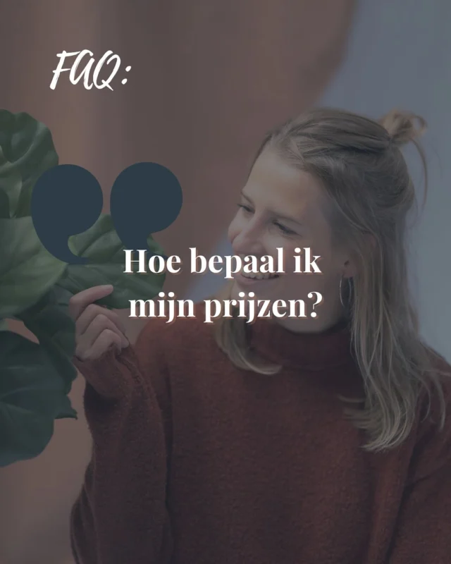 Ook een ondernemersvraag die je beantwoord wil hebben? Stuur me een DM. 🙌⁠
⁠
PS In mijn training Bouw een Bloeiend Bedrijf heb ik een volledige module gewijd aan het bepalen van je prijzen. Zodat jij (straks) zonder stress over geld kan ondernemen.